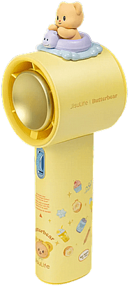 מארז מאוורר נייד + בובת דובי Fan Pro1 (Butterbear) - מהדורה מוגבלת צבע צהוב JisuLife