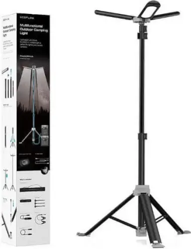 תאורת שטח ניידת טלסקופית כולל שלט 12V ECOFLOW