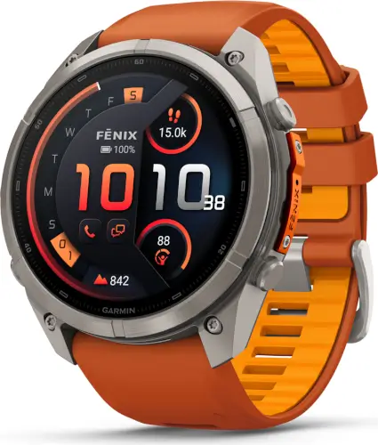 שעון ספורט חכם 51 מ"מ Fenix 9 Pro כתום סתיו/כתום זוהר LTE גרמין - Garmin