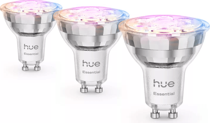 3 יחידות נורה חכמה Hue Essential GU10 345lm Philips
