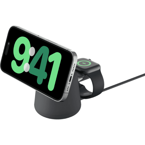 מעמד טעינה אלחוטי 2 ב-1 BoostCharge Pro 15W MagSafe Belkin