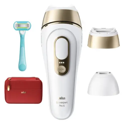 מסיר שיער IPL Silk Expert Pro 5- עם 5 שנות אחריות יבואן רשמי BRAUN