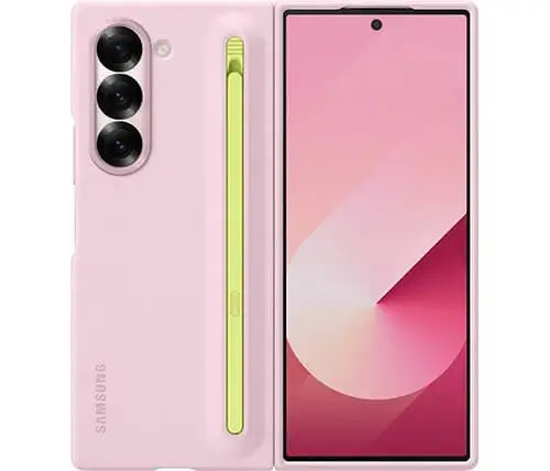 כיסוי Z Fold 6 S-Pen ורוד Samsung
