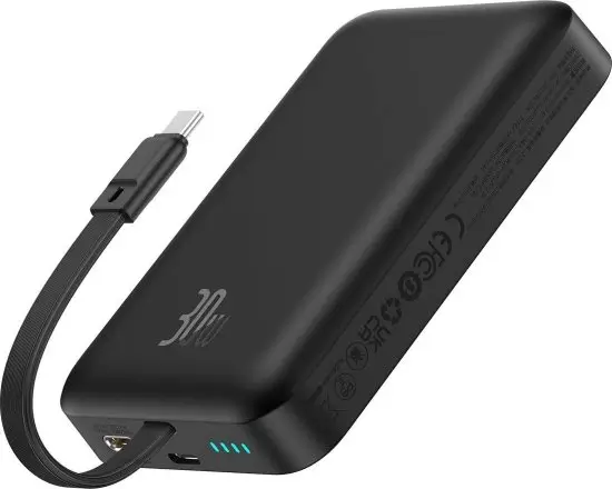 סוללת גיבוי 10000mAh Magnetic Mini Wireless Fast Charge  Baseus