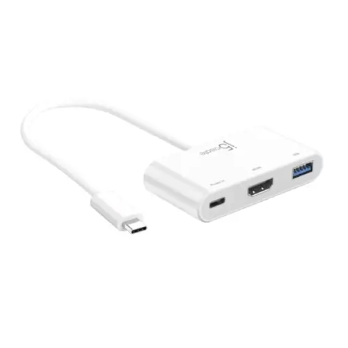 מתאם למחשב USB-C to HDMI & USB 3 J5CREATE