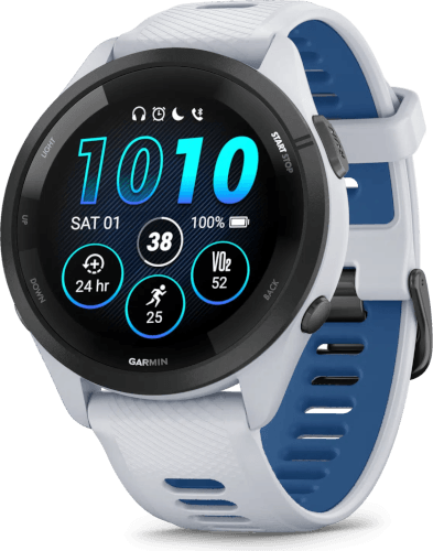 שעון ספורט חכם 46 מ"מ Forerunner 265 - לבן/כחול גרמין - Garmin