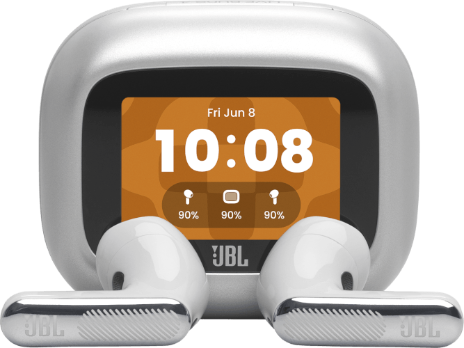 אוזניות אלחוטיות עם ביטול רעשים Live Flex 4 כסוף JBL