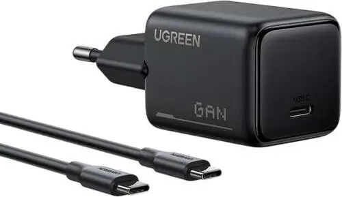 מטען קיר מהיר עם כבל 1 מטר 25W Type-C GaN X517 UGREEN
