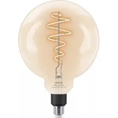  נורה חכמה שקופה בעיצוב כדורי ענק Smart LED Filament Globe G200 E27 40W Philips