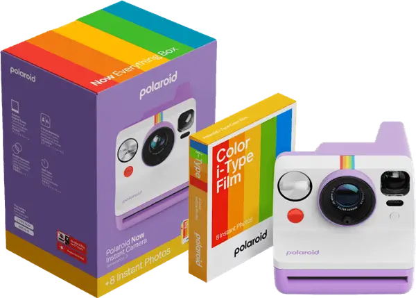 באנדל מצלמת פיתוח מהיר + דפי צילום Now Gen 3 Polaroid - פולארויד