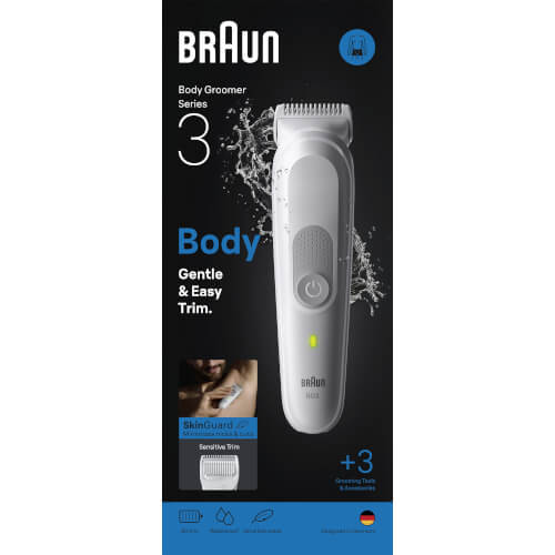 מכשיר לעיצוב שיער גוף Body Groomer Series 3 BG3530 BRAUN
