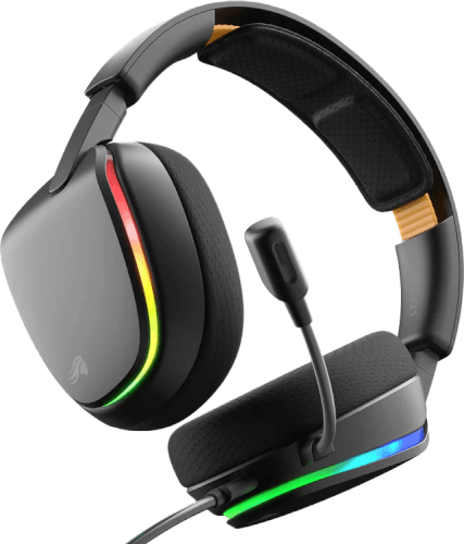 אוזניות גיימינג חוטיות GHS Eternal RGB - שחור GLORIOUS