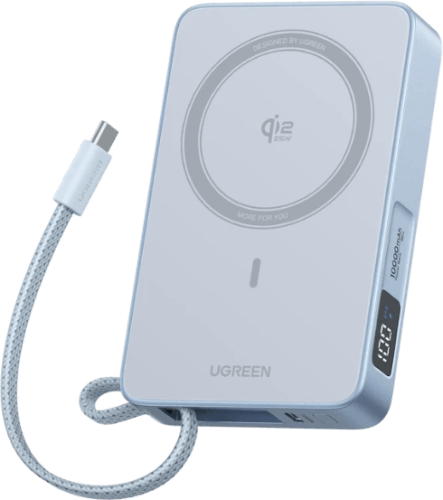 סוללת גיבוי מגנטית אלחוטית MagFlow 10000mAh Qi2 25W UGREEN