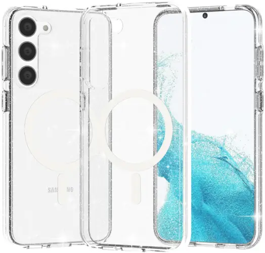 כיסוי לסמראטפון Crystal Glitter ל- Galaxy S24 GripCase