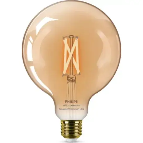 נורה חכמה Filament Globe amber 7W G125 E27 Philips