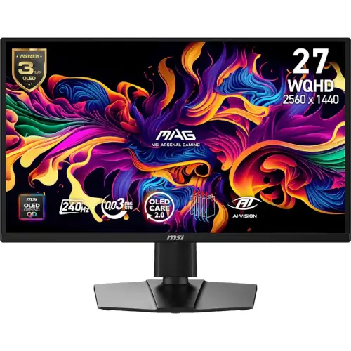 מסך מחשב גיימינג "26.5 MAG 272QP QD-OLED X24 MSI