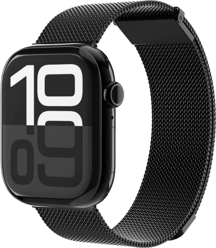 רצועה לשעון חכם Apple Watch Milanese Loop 2 - 40 | 41 | 42mm שחור Vonmählen