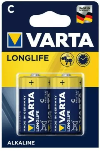 זוג סוללות C אלקליין VARTA