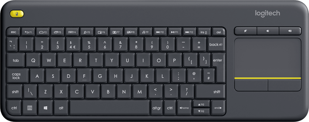 מקלדת אלחוטית עם משטח מגע K400 Plus Logitech