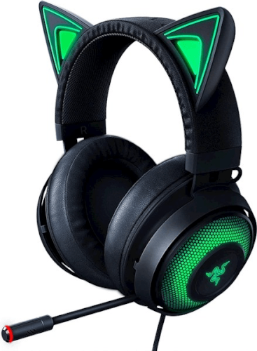 אוזניות גיימינג חוטיות Kraken Kitty Edition - שחור Razer
