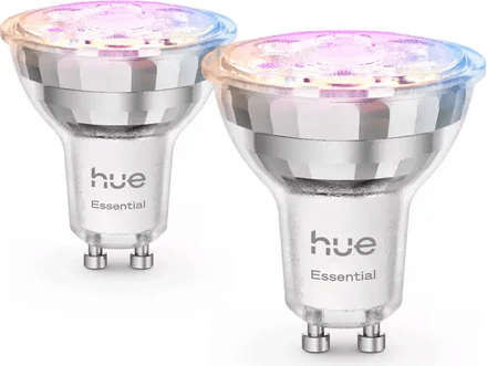 2 יחידות נורה חכמה Hue Essential GU10 345lm Philips