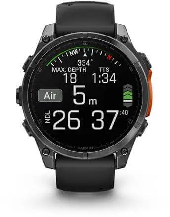 שעון חכם 47 מ"מ Fenix 8 Amoled גרמין - Garmin