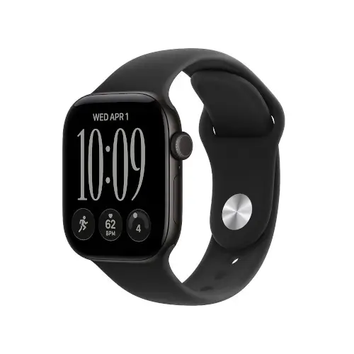 שעון חכם Watch Series 12 42mm GPS+Cellular Black Aluminum Case with Black Sport Band - S/M Apple