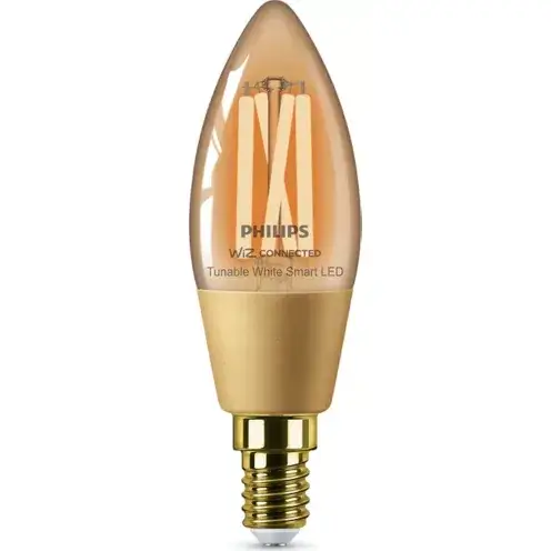 נורה חכמה Filament Candle amber C35 E14 Philips