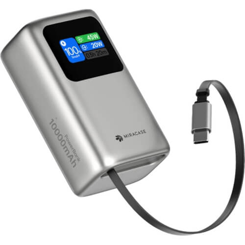סוללת גיבוי MPB10PD45WRC 10,000mAh Miracase
