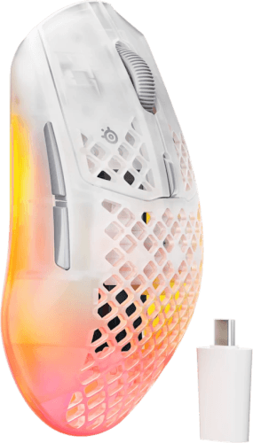 עכבר גיימינג אלחוטי Aerox 3 Wireless Gen 2 - לבן\שקוף SteelSeries