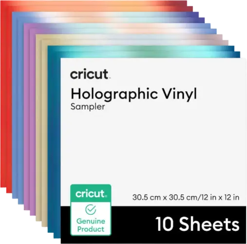 מארז דפי ויניל הולוגרפי קבוע Holographic Vinyl Mythical Sampler (10 יחידות) Cricut