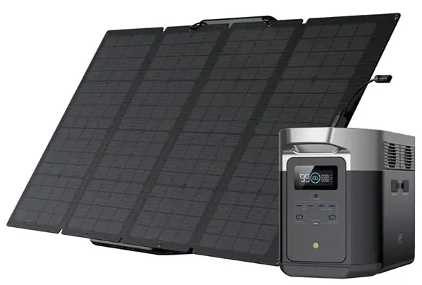 קיט מערכת סולארית DELTA2 + פאנל סולארי קשיח מתקפל 400W ECOFLOW