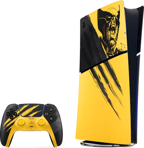 קונסולה ממותגת Playstation 5 Slim 825GB Digital Edition + Marvel's Wolverine Playstation - PS5
