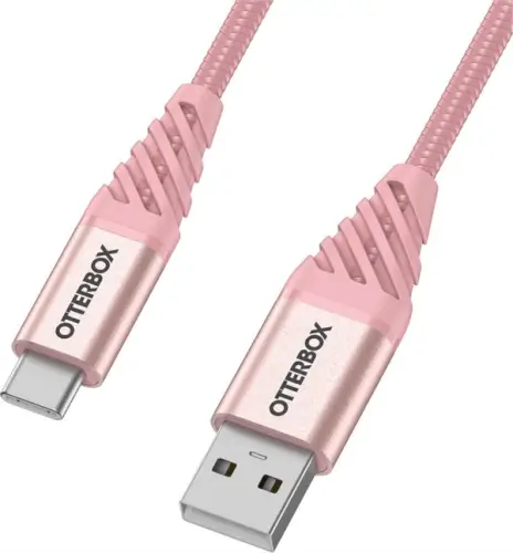 כבל נתונים וטעינה USB-A ל Type-C Premium Cable C - ורוד - 1 מטר OtterBox