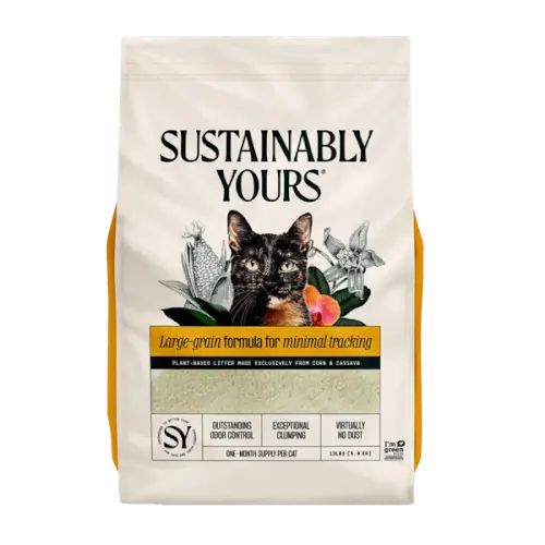 חול מתגבש לחתולים גרגירים גדולים Sustainably Yours