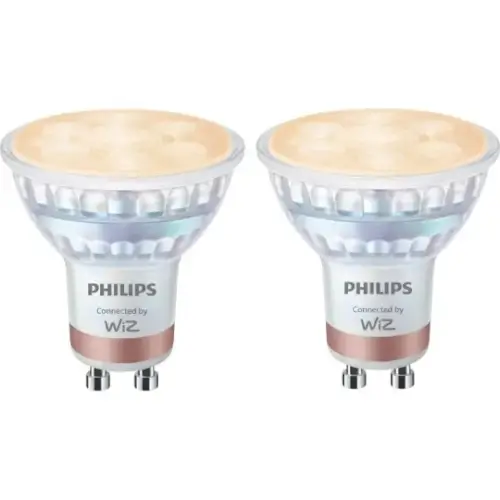 זוג נורות LED ספוט חכמות PAR16 GU10 Philips