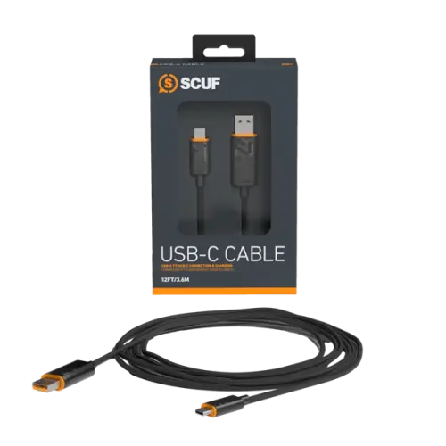 כבל טעינה ונתונים SCUF Charging Cable USB-C 2M SCUF