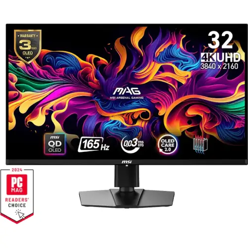 מסך מחשב גיימינג "31.5 MAG 321UP QD-OLED MSI