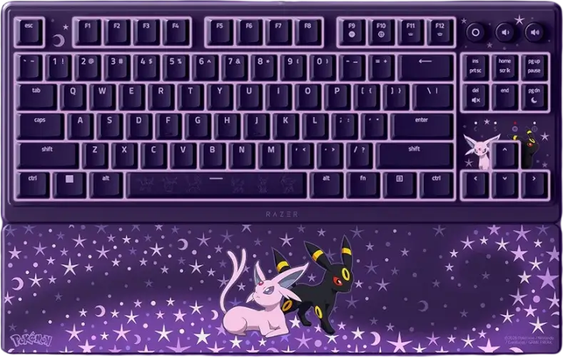 מקלדת גיימינג חוטית Ornata V3 Tenkeyless Espeon & Umbreon Edition Razer
