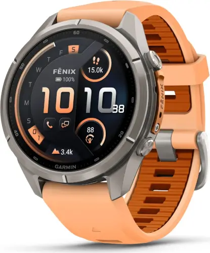 שעון ספורט חכם 43 מ"מ Fenix 9 Pro ורוד קונכייה/כתום סתיו LTE גרמין - Garmin