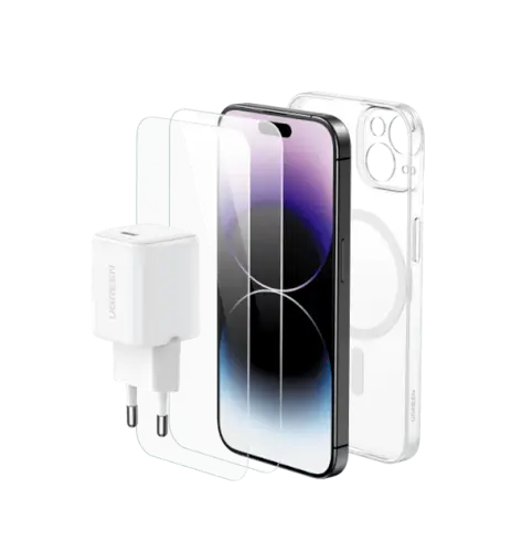 ערכת אביזרים לסלולר iPhone 15 UGREEN