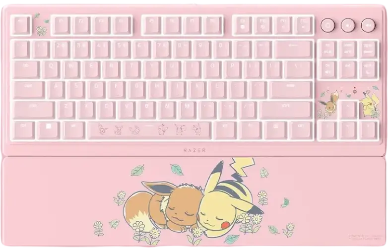 מקלדת גיימינג חוטית Ornata V3 Tenkeyless Pikachu/Eevee Edition Razer